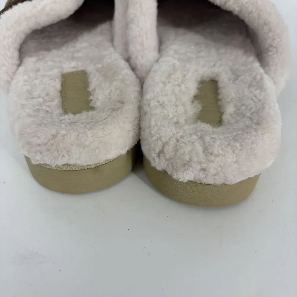 Vince Clog Shoes Size 8 Womens Sand Griff Comfort Slip On Shearling Sherpa Lined - Picture 4 of 8